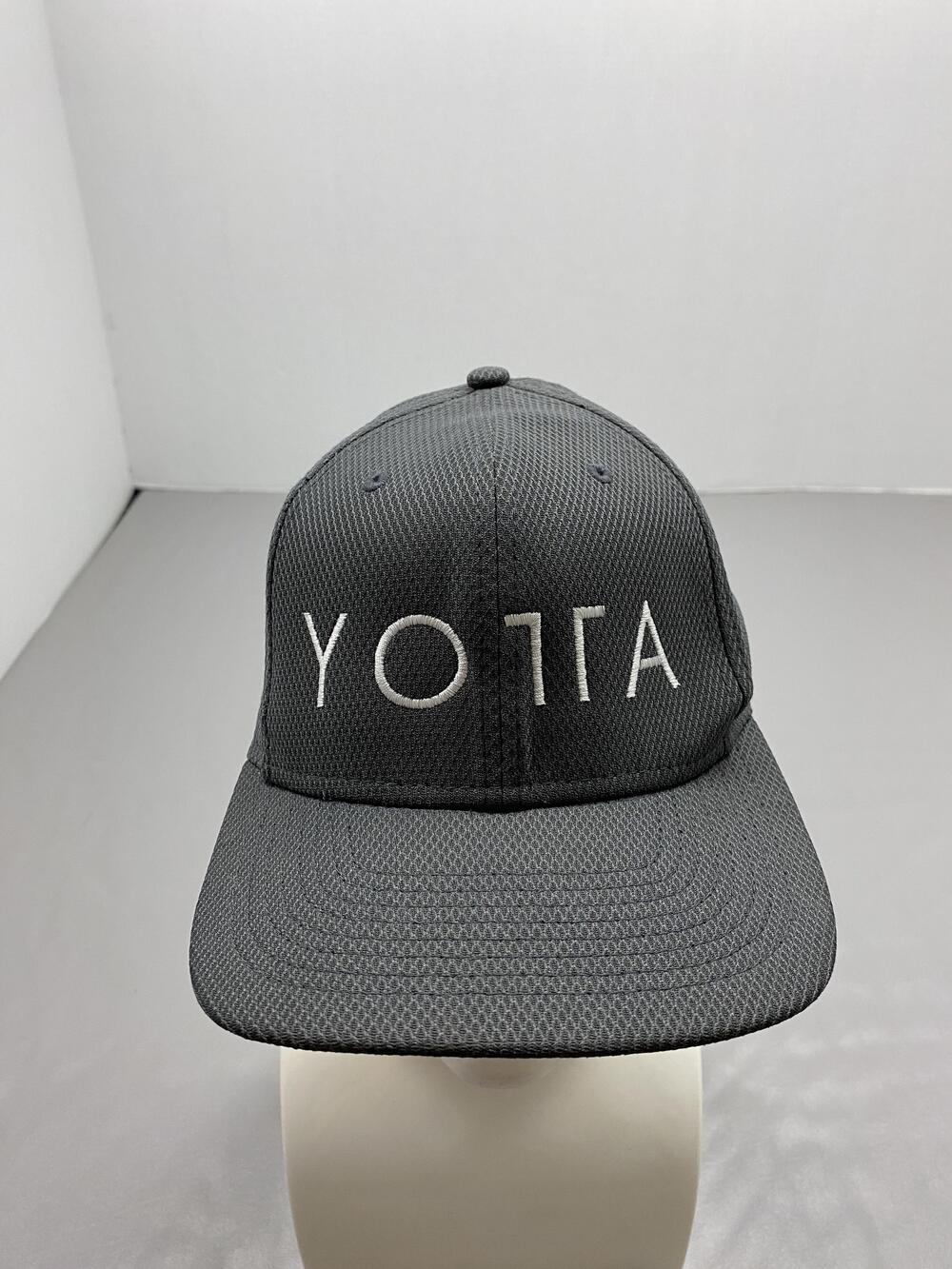 New Era Hat Cap Snap Back One Size Gray 9FIFTY YOTTA Embroidered Breathable Mens